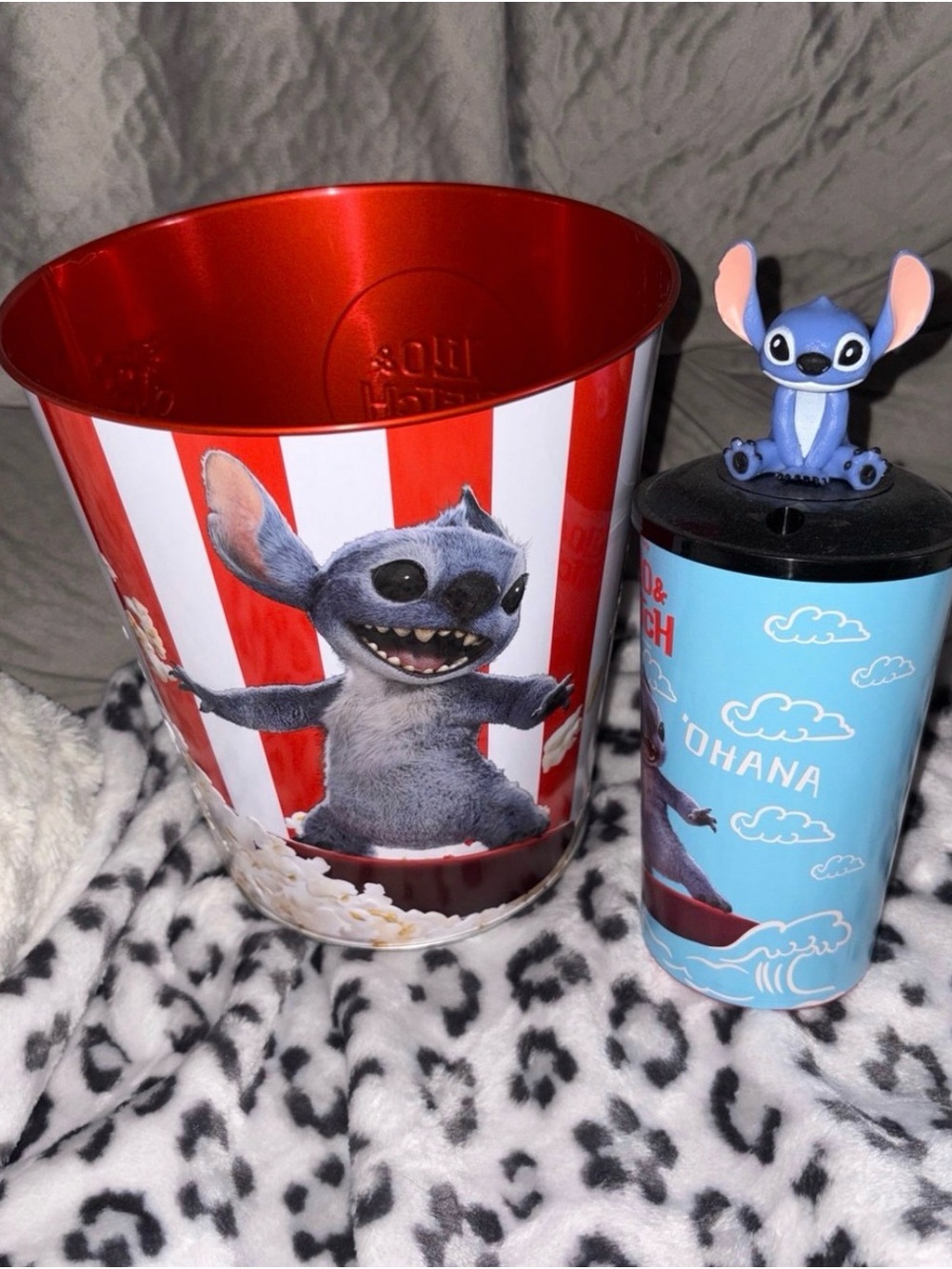Stitch Popcorn Bucket & Cup